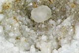 Keokuk Quartz Geode with Calcite Crystals - Iowa #144710-3